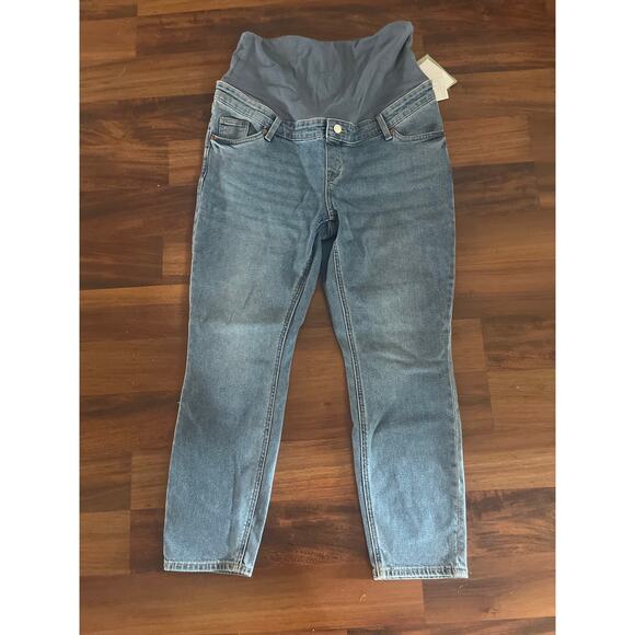 H&M Mama Slim/High Rib Maternity Jeans Large NWT - Picture 5 of 10